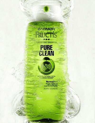 gariner shampoo bottle splash dagrosa