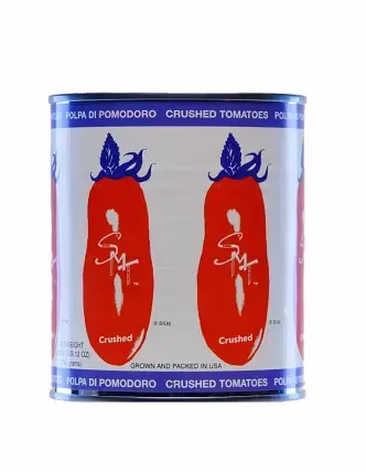 Home 6 Simple still life of a can of crushed tomatoes